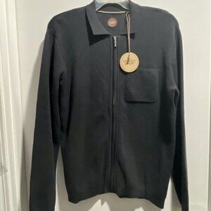 Common People London Country Quiet Luxury Minimal Preppy Cardigan Polo Layer M